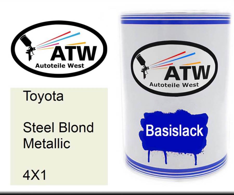 Toyota, Steel Blond Metallic, 4X1: 500ml Lackdose, von ATW Autoteile West.